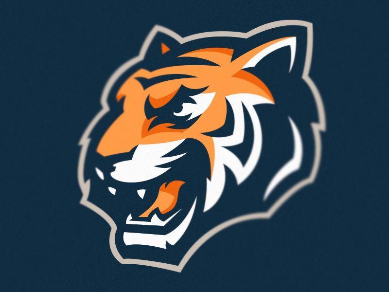 Cool Tiger Logo - Tiger logo. Sports logo's. Logos, Logo design, Tiger logo
