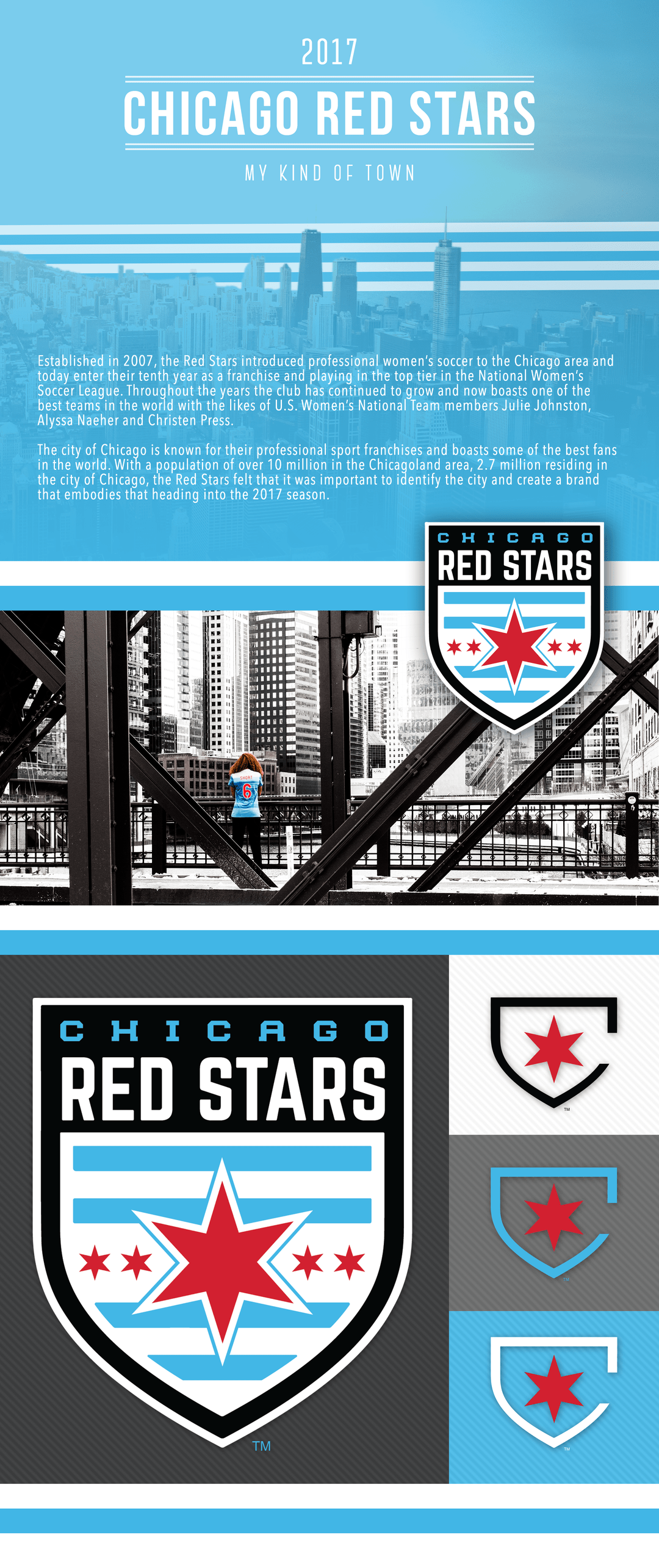 Red Blue U Logo - My Kind of Town | Chicago Red Stars