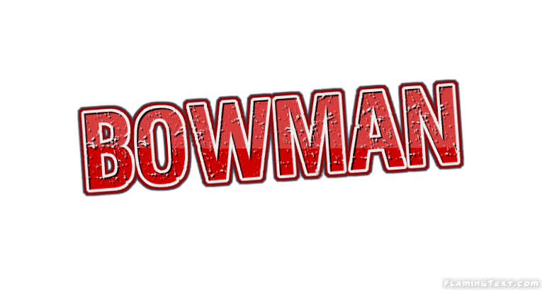 Red Bowman Logo - United States of America Logo. Free Logo Design Tool from Flaming Text