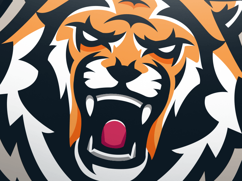 Cool Tiger Logo - Tiger Logo / Illustration / Mascot by Shard | Dribbble | Dribbble