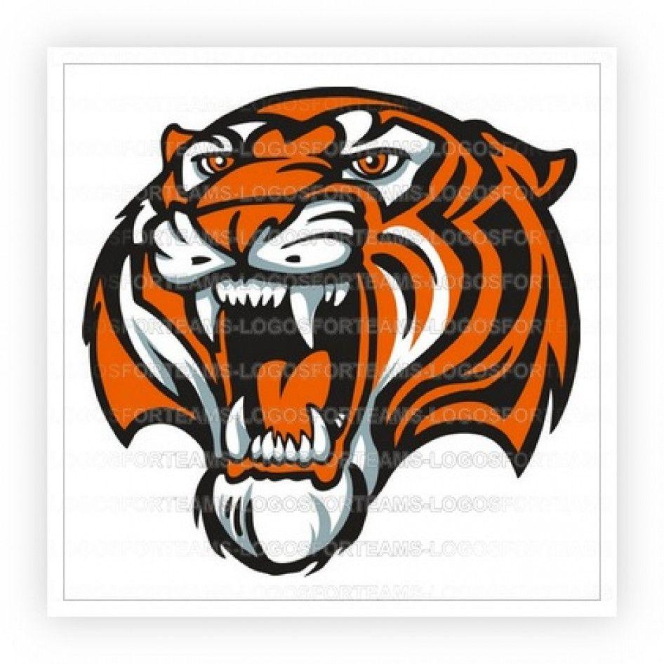 Cool Tiger Logo - Mascot Logo Part of a Cool Tigers Mascot In Color
