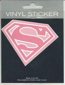 Pink Superman Logo - DC Comics Pink Superman Supergirl Logo Vinyl Sticker