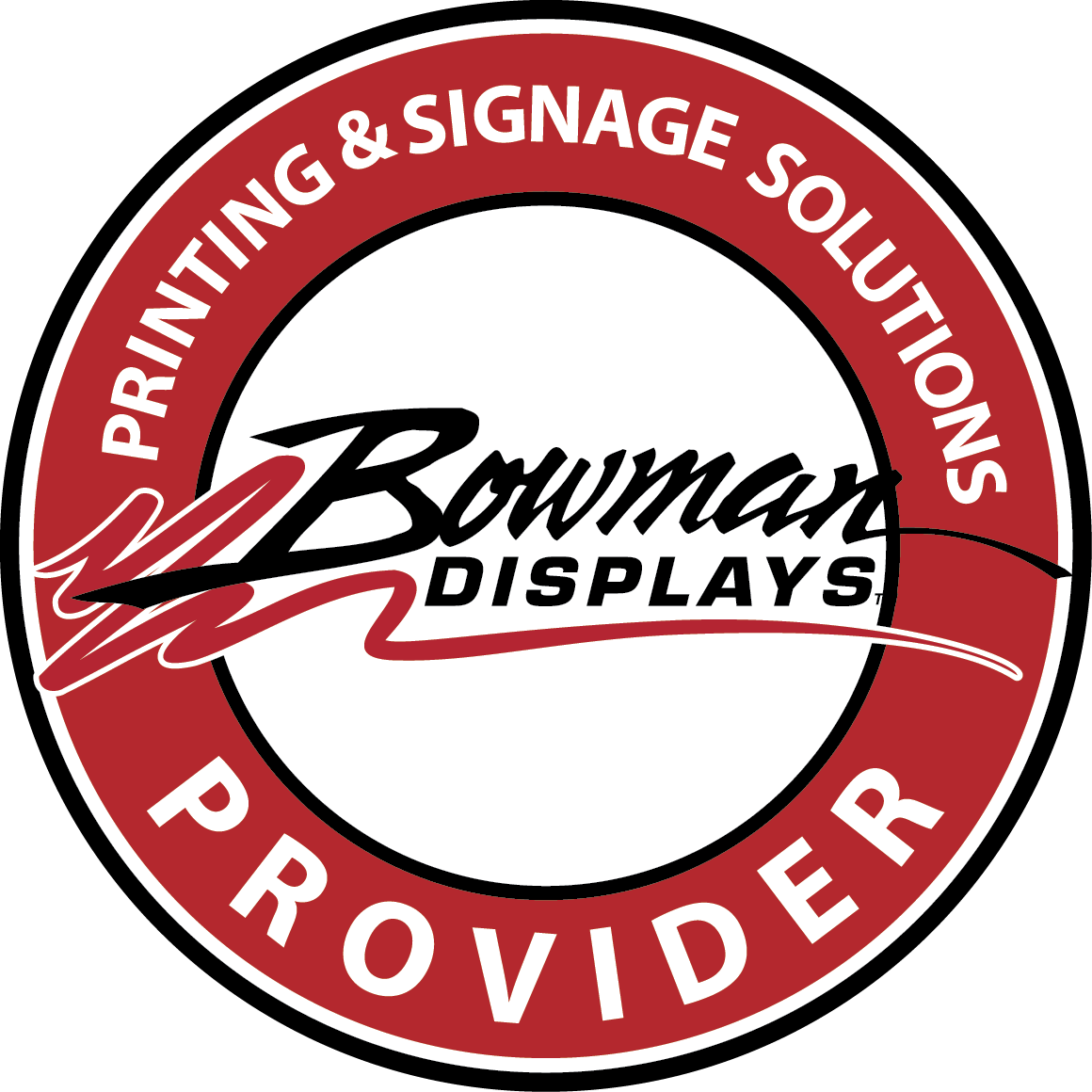 Red Bowman Logo - Bowman Displays