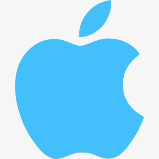 Blue Apple Logo - Blue Apple Logo, Logo Clipart, Apple Icon, Logo Material PNG Image ...