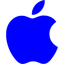 Blue Apple Logo - Blue apple icon blue site logo icons