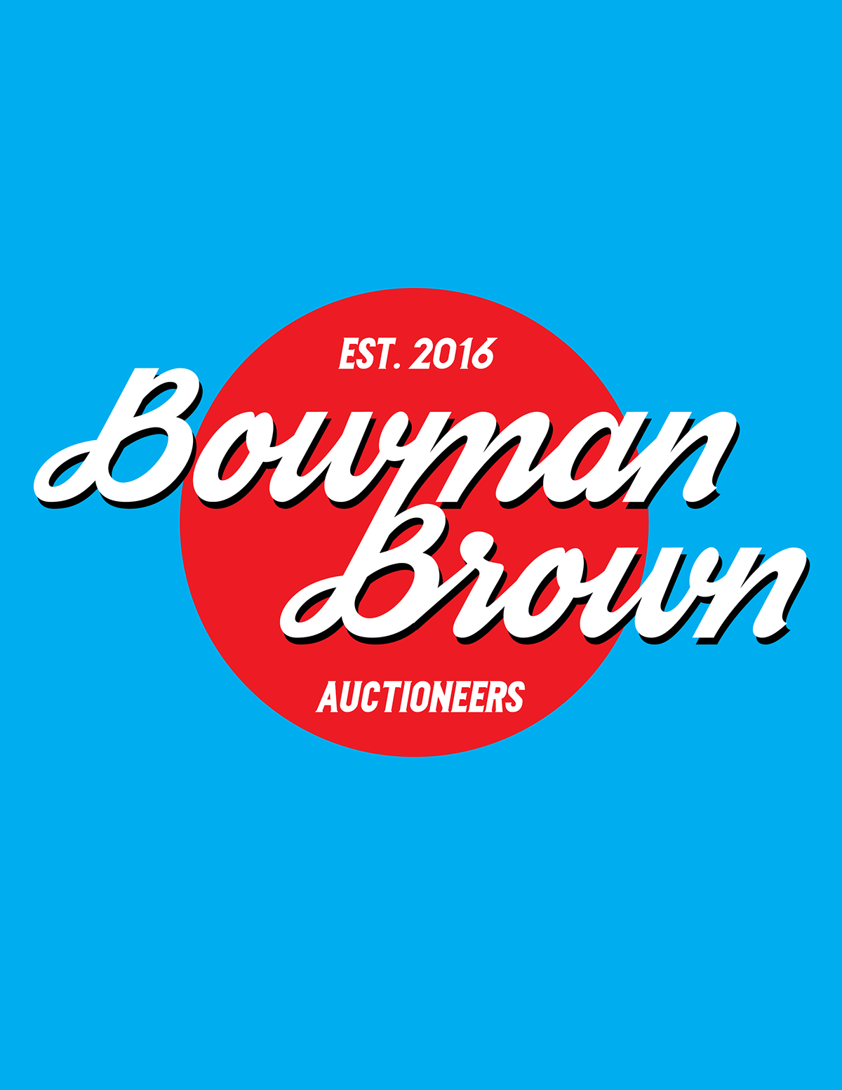 Red Bowman Logo - Bowman-Brown Auctioneers Logo Design on Behance