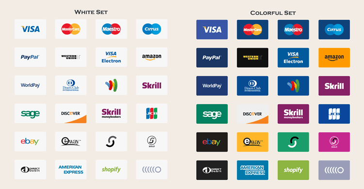 Credit Card Logo - 20 Free Payment Method & Credit Card Icon Sets