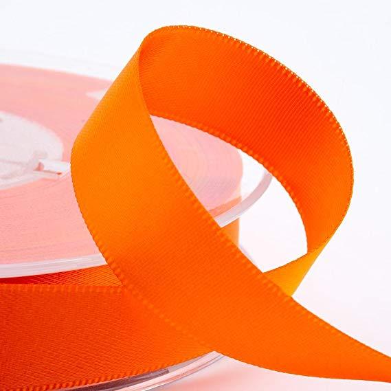 Red and Orange Ribbon Logo - 25mm x 3mtrs ORANGE Double Side Satin Ribbon: Amazon.co.uk: Kitchen