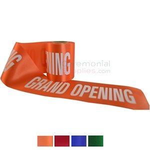 Red and Orange Ribbon Logo - Printed Grand Opening Ribbon - CeremonialSupplies.com ...
