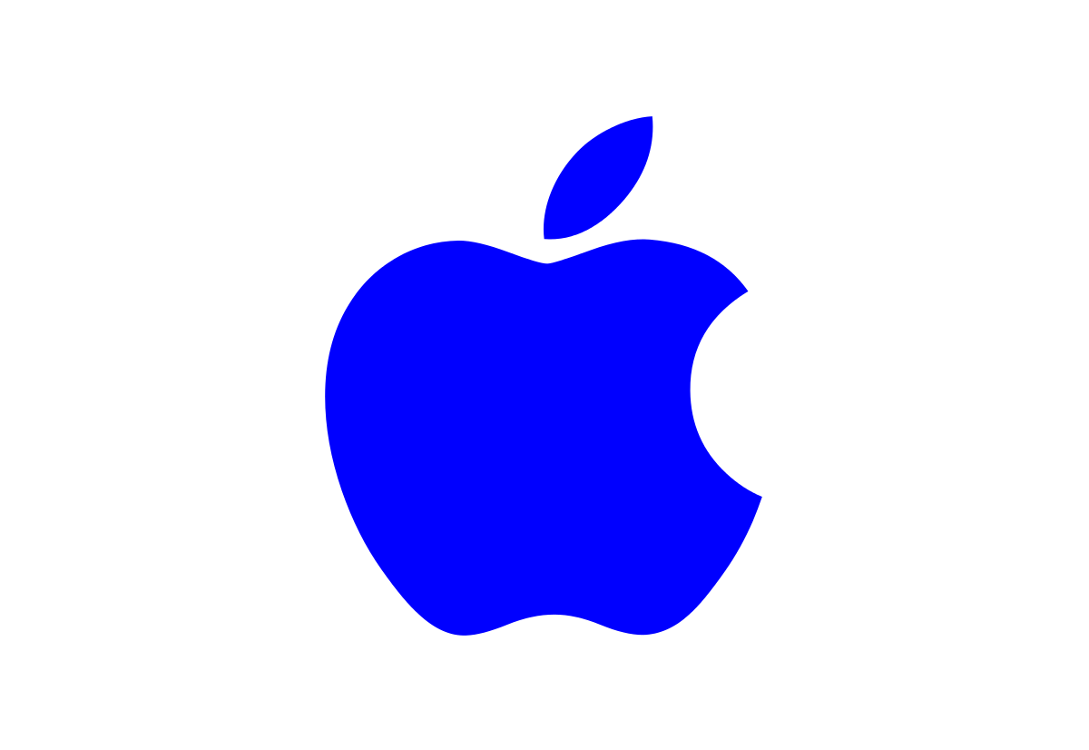 Blue Apple Logo - Apple logo