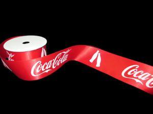 Red and Orange Ribbon Logo - Coca-Cola Ribbon 2 Yard Spool 1.5 Inches Red with Repeating Logo and ...