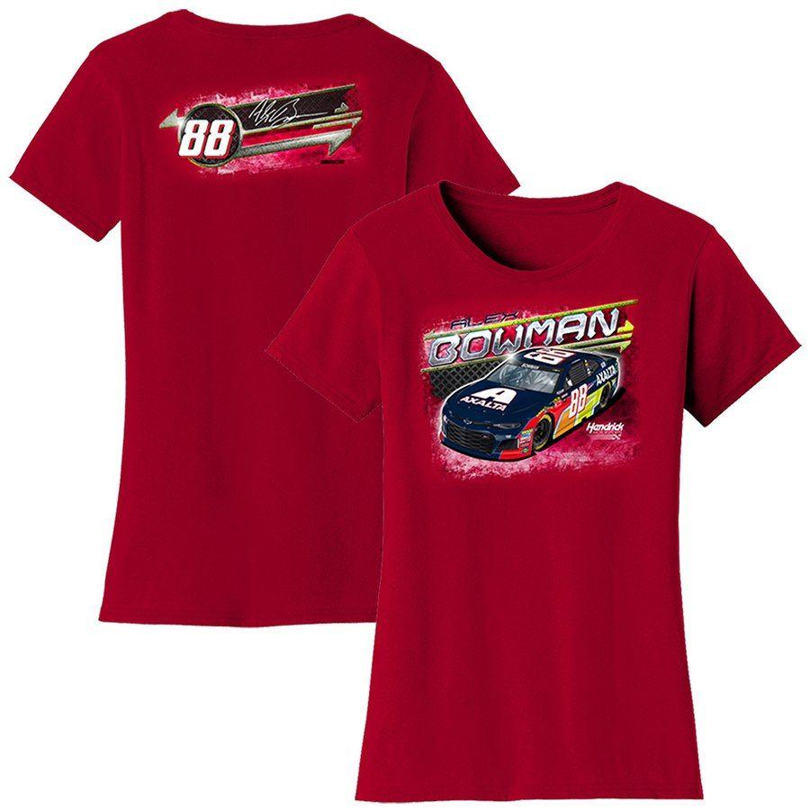 Red Bowman Logo - Alex Bowman Women's Red Car T Shirt