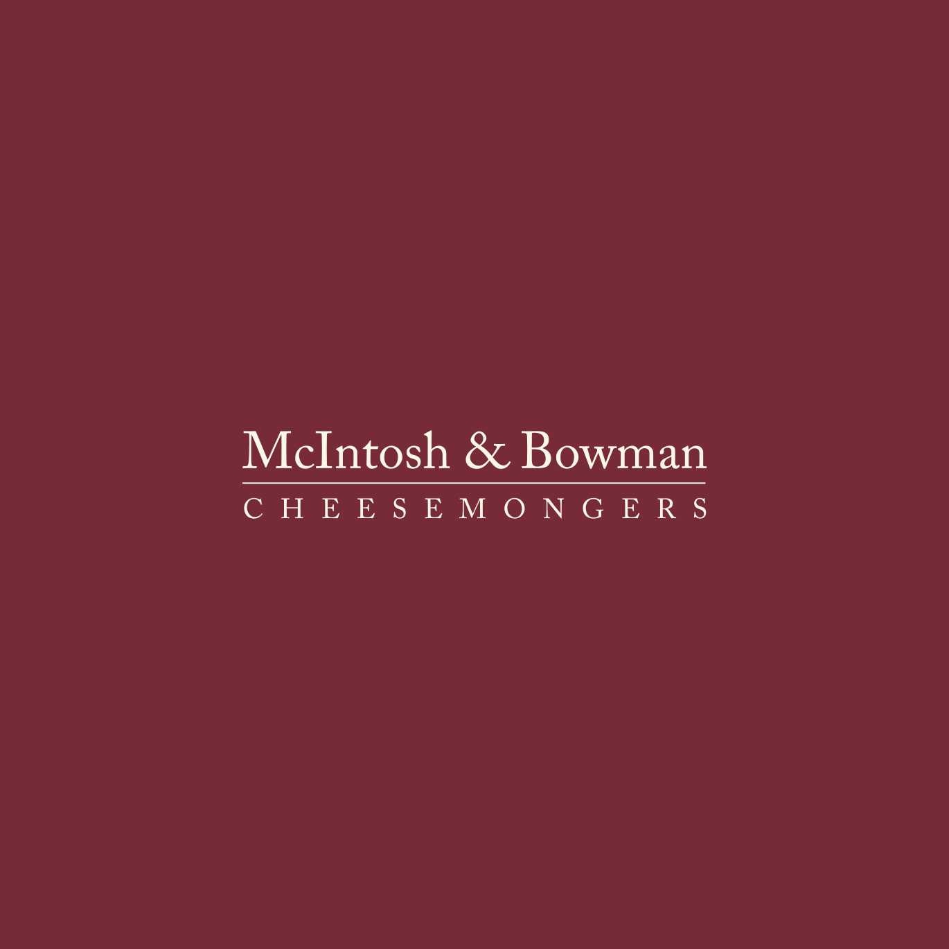 Red Bowman Logo - McIntosh and Bowman Cheesemongers Logo - Squeeze Creative