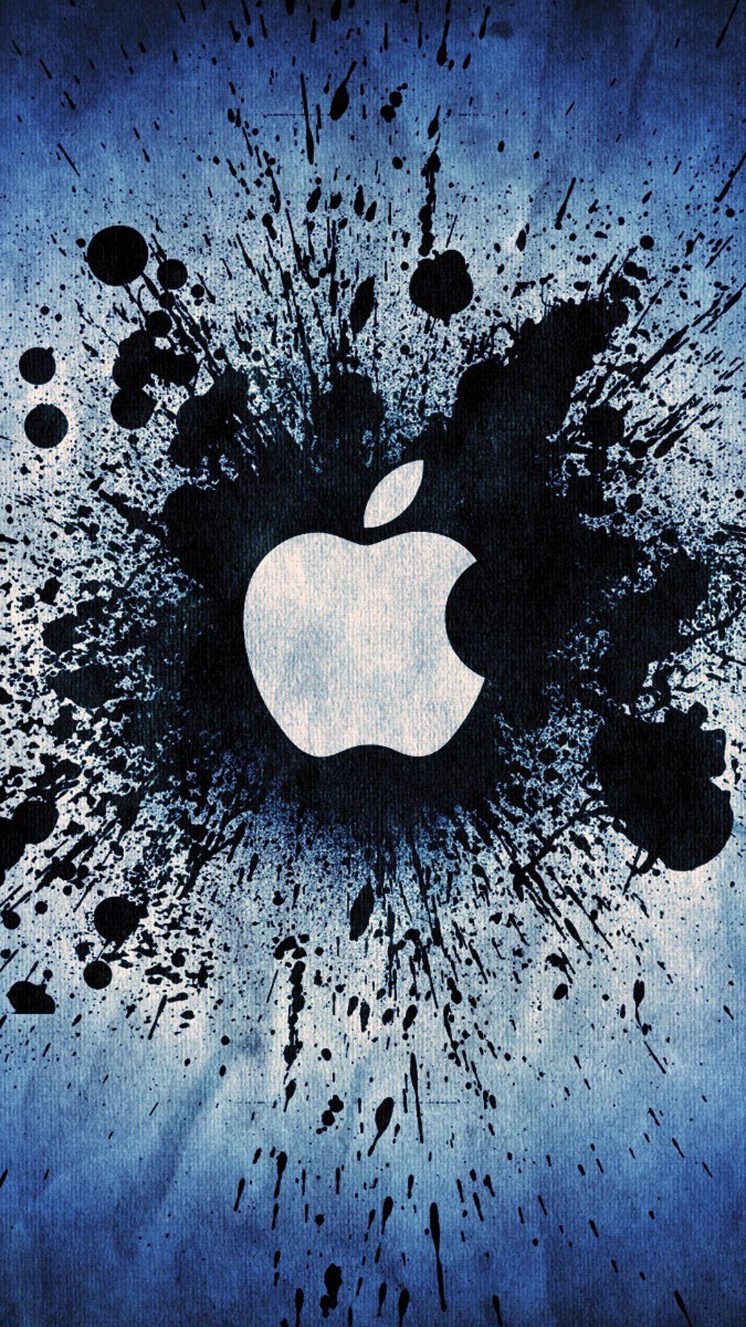 Blue Apple Logo - Blue Apple Logo Art | Mobile Wallpaper | Phone Background