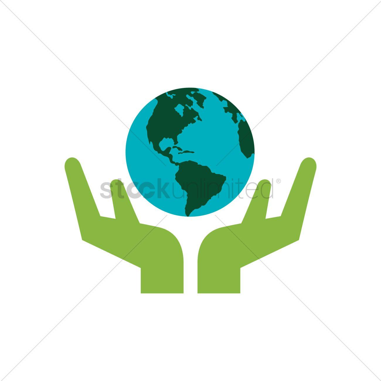 Hands Holding Globe Logo - Hands holding earth Vector Image - 1295065 | StockUnlimited