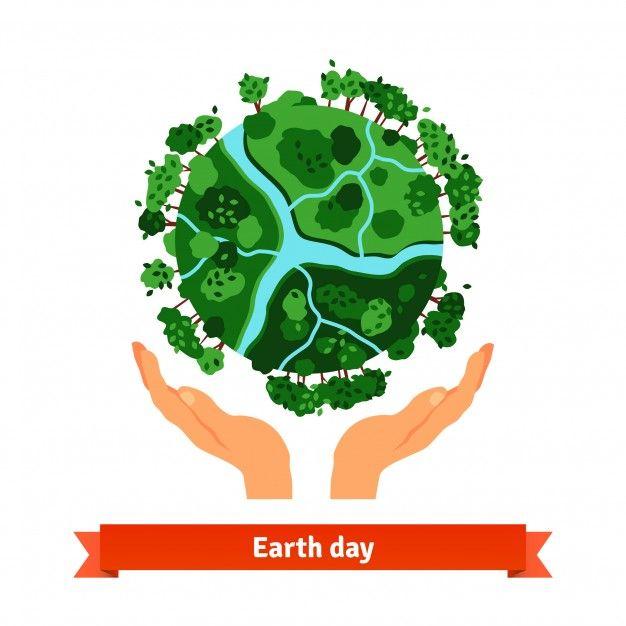 Hands Holding Globe Logo - Earth day concept. human hands holding globe Vector | Free Download