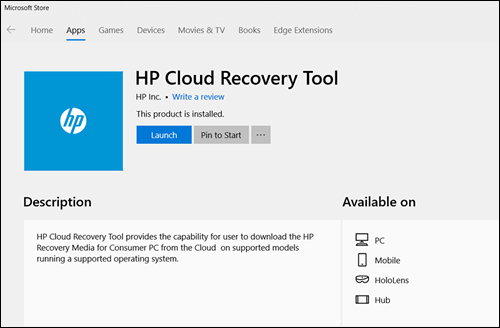 HP Consumer Logo - HP PCs - Using the HP Cloud Recovery Tool (Windows 10, 7) | HP ...