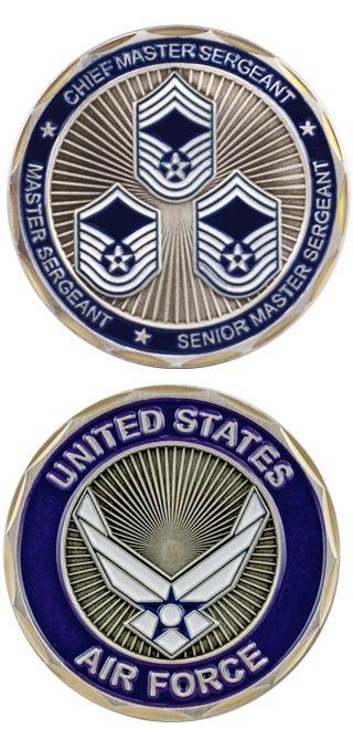 Top 3 Air Force Logo - COIN AIR FORCE TOP 3 RANKS USS Adams Museum