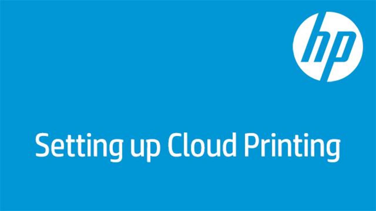 HP Cloud Logo - HP Printers - Connecting and Using Google Cloud Print | HP® Customer ...