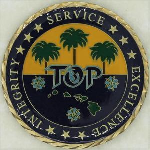 Top 3 Air Force Logo - Top-3 Hawaii Air Force Challenge Coin – Rolyat Military Collectibles