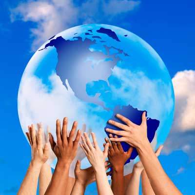 Hands Holding Globe Logo - High school students invited to residential camp teaching global ...