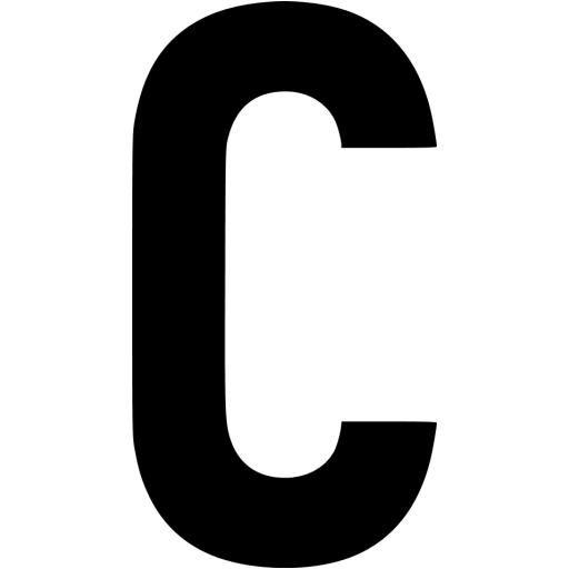 Black Letter C Logo - Black letter c icon - Free black letter icons