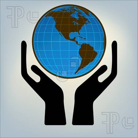 Hands Holding Globe Logo - Hand Holding Globe Logo - Logo Vector Online 2019