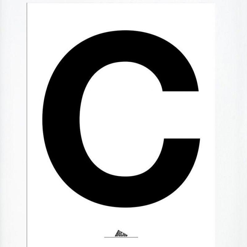 Black Letter C Logo - Letter C print and Company