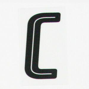Black Letter C Logo - 17 INTERNATIONAL PLASTIC BLACK / LETTER C = PLAYER SIZE