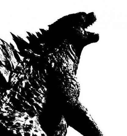 Godzilla Black and White Logo - Black and White Godzilla Poster