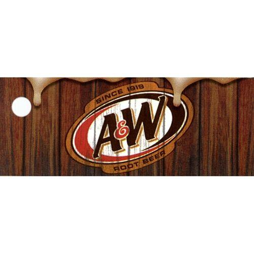 AW Root Beer Logo - D & S Vending Inc - A&W Root Beer Label- 1 3/4