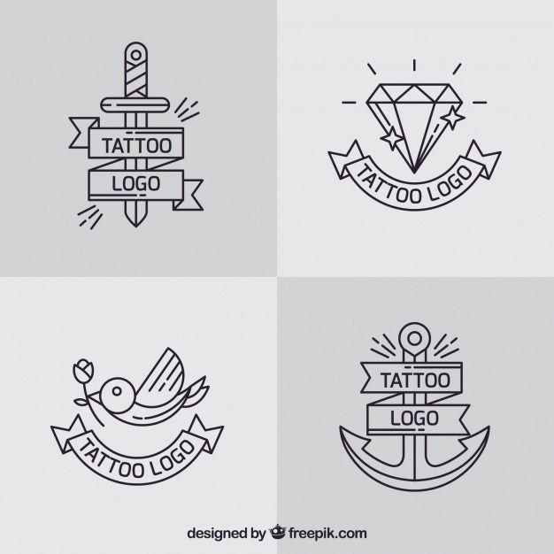Simple Logo - Simple logo tattoo collection Vector | Free Download