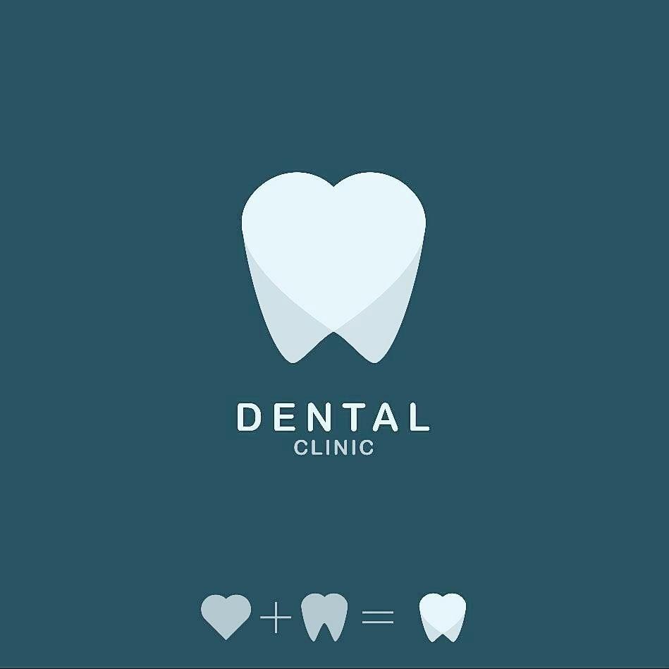 Tooth Logo - Heart and tooth logo. Dental. Diseño gráfico