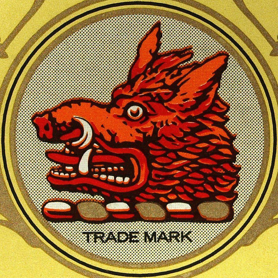 Red Boar Head Logo - Boar's Head. (Gordon's Gin)