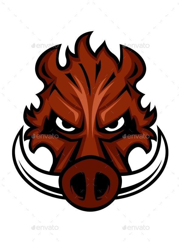 Boar Logo - Fierce angry wild boar head | Tattooooo in 2019 | Wild boar, Eye logo