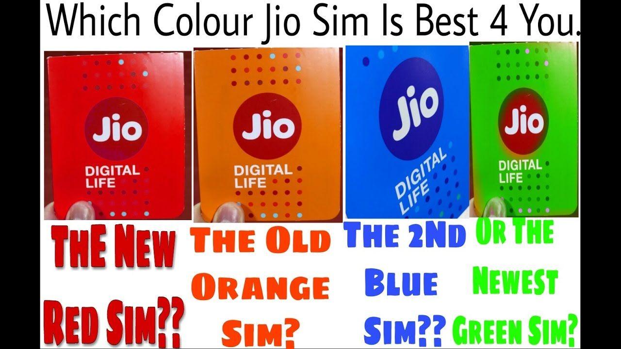Red and Blue U Logo - Which Colour JIO 4G Sim Is Best For U Red, Blue, Green, Orange With