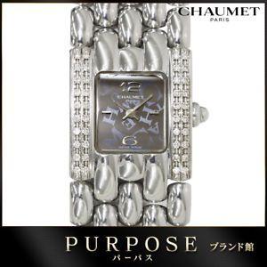 Chaumet Logo - CHAUMET Khesis Logo Gray dial Lady's watch Quartz Used Very good D19 ...
