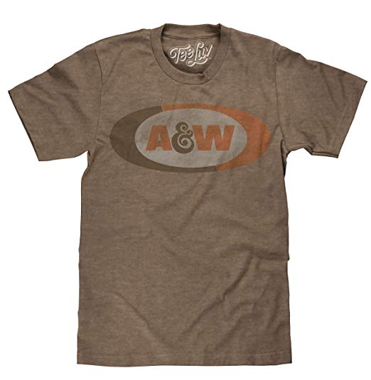 AW Root Beer Logo - Amazon.com: Tee Luv A&W Root Beer T-Shirt - Distressed A and W Logo ...