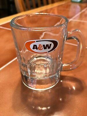 AW Root Beer Logo - BC COLLECTIBLE CLEAR Heavy Glass A&W Root Beer Logo Mug - $10.00 ...