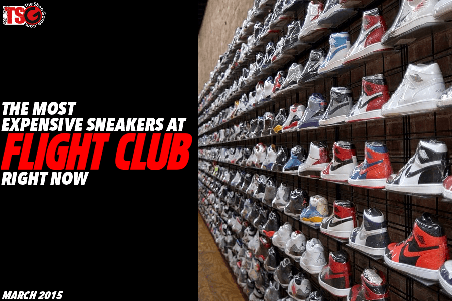 Flight Club Shoe Store Logo - The Most Expensive Sneakers At Flight Club Right Now - TheShoeGame ...