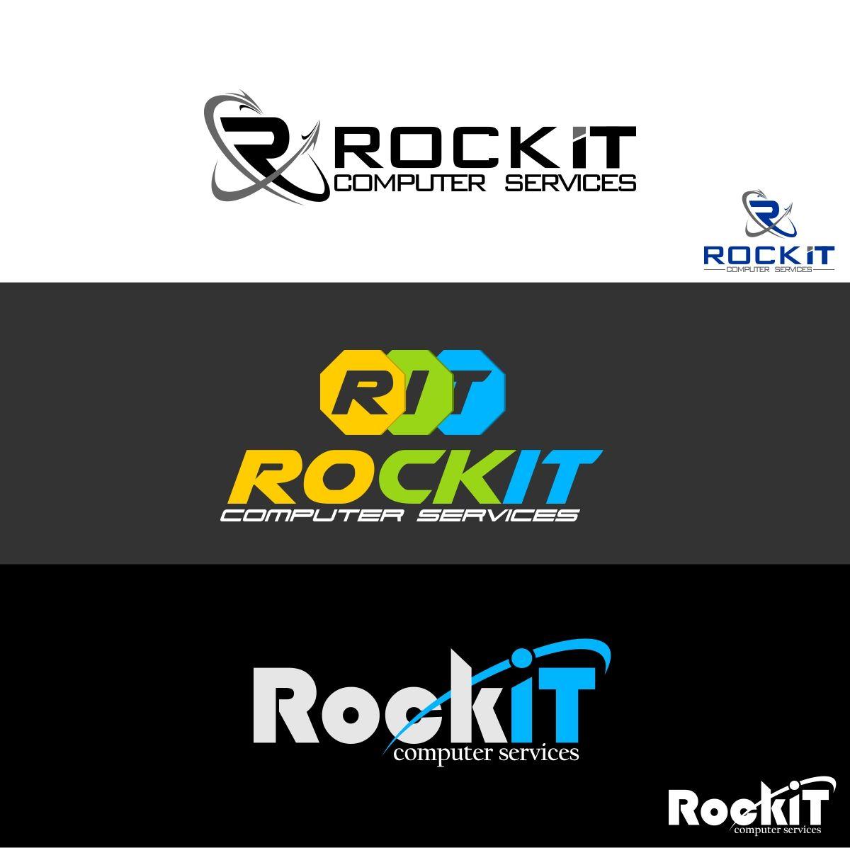 Perfect Computer Logo - Computer Logo Design for RockIT Computer Services