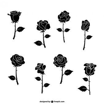Black and White Rose Logo - White Rose Vectors, Photo and PSD files