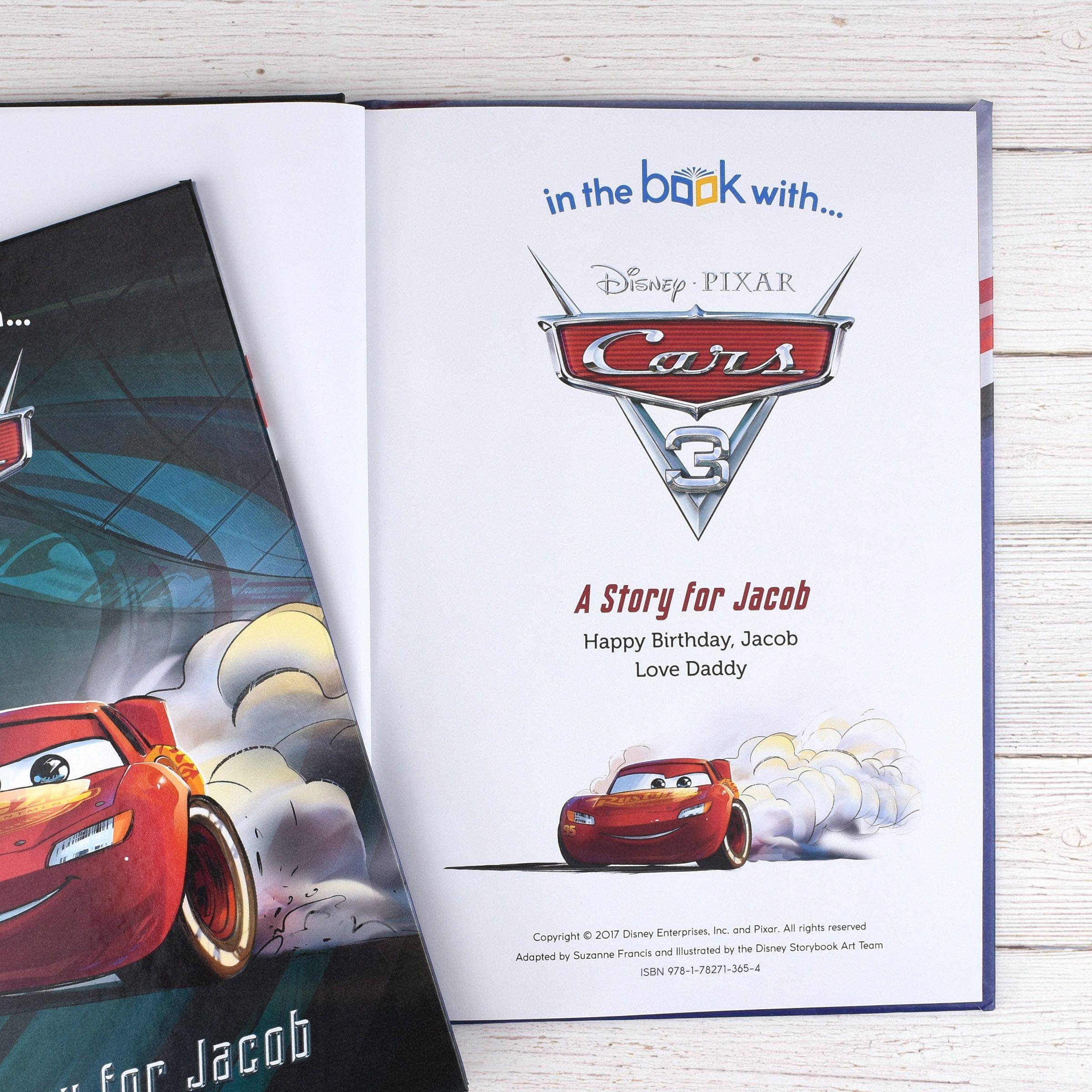 4 Disney Cars Logo - Personalised Disney Cars 3 Book. In The Book UK