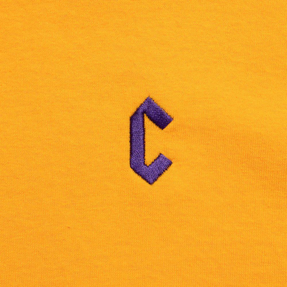 Blue and Yellow C Logo - Chrystie C Logo T shirt gold. Manchester's Premier Skateboard Shop