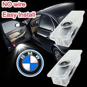 BMW X Logo - 2 X LED Car door Led Welcome laser projector Logo Ghost Shadow Light ...