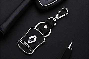 Silver Box Style Brand Logo - Renault Deluxe Keychain Keyring Model Gift Box for Renault Owners