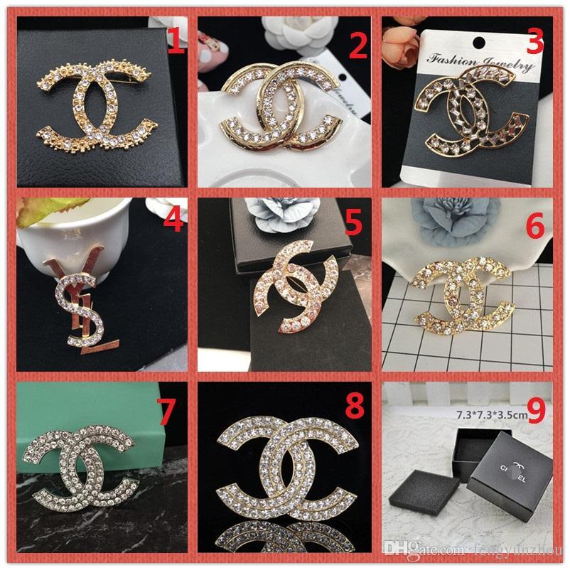 Silver Box Style Brand Logo - Wholesale Price ! TOP!Brand 14K Gold Silver Brooch Pearl Diamond ...