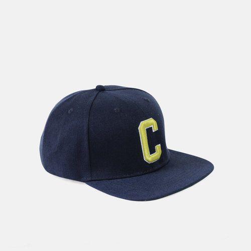 Blue and Yellow C Logo - C' Captain Navy Snapback — Cheapskate Hockey