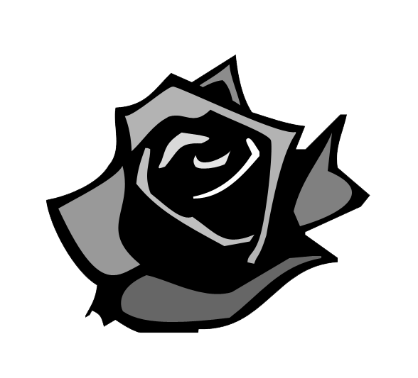 Black and White Rose Logo - Black Rose Writing
