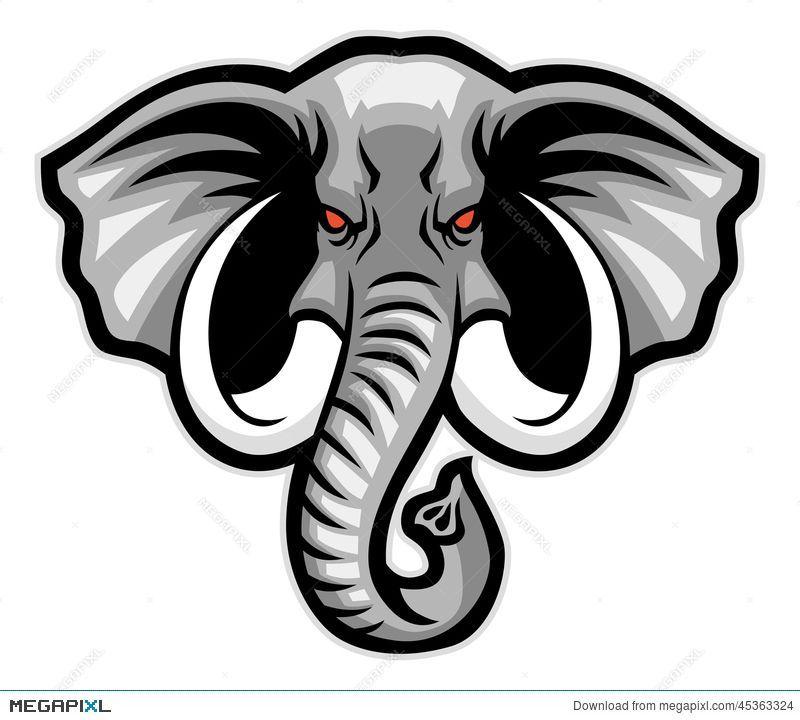 Elephant Head Logo - Image result for elephant head mascot | Tuskers-Mammoths Logos ...